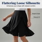 Women's Casual Elastic Waist Wrap Skort
