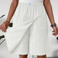 Women's Casual Elastic Waist Wrap Skort