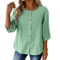 Women's Cropped Denim Pants & Embroidered Shirt Set
