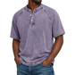 Men's Casual Band Collar Short Sleeve Shirt