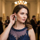 Elegant Tassel Faux Pearl Long Drop Earrings