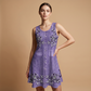 Women's Sleeveless Floral Button Down Dress