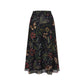 Women's High-Waisted Mesh A-Line Skirt