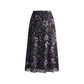 Women's High-Waisted Mesh A-Line Skirt