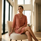 Flattering Ruffle Shirt Dress