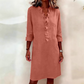 Flattering Ruffle Shirt Dress