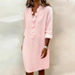 Flattering Ruffle Shirt Dress