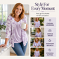 Women's Plus Size Floral Print Top