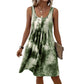 Women's Sleeveless Tie-Dye Printed Dress