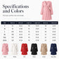 Women Elegant Solid Color Wrap Dress