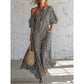 Women's One-Shoulder Striped Maxi Dress