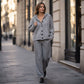 Women's Drawstring Hooded Knit Cardigan