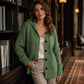 Women's Drawstring Hooded Knit Cardigan