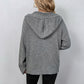 Women's Drawstring Hooded Knit Cardigan