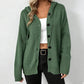 Women's Drawstring Hooded Knit Cardigan