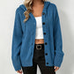 Women's Drawstring Hooded Knit Cardigan