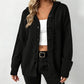 Women's Drawstring Hooded Knit Cardigan
