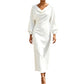 Women's Elegant Cowl Neck Dress