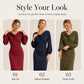 Women's Elegant Cowl Neck Dress