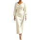 Women's Elegant Cowl Neck Dress