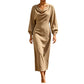 Women's Elegant Cowl Neck Dress