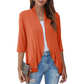 Women's 3/4 Sleeve Open Front Cardigan