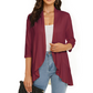 Women's 3/4 Sleeve Open Front Cardigan