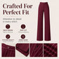 Women's High-Waisted Striped Wide-Leg Pants