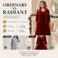 Women's Elegant Sequin V-Neck Dress