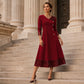 Women's Elegant Sequin V-Neck Dress