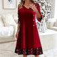 Women's Elegant Sequin V-Neck Dress