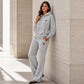 Women's Hoodie & Wide-Leg Pants Set