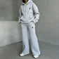 Women's Hoodie & Wide-Leg Pants Set