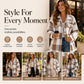 Women's Plaid Button-Down Cozy Jacket