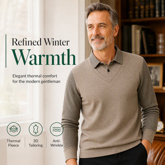⌛Limited-Time Offer🛍️Men's False Two-Piece Long Sleeve Top