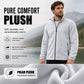 Men's Stand Collar Zip-Up Warm Jacket