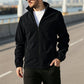 Men's Stand Collar Zip-Up Warm Jacket
