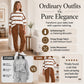 Women's Striped Sweatshirt & Jogger Pants Set