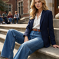 Women's High-Waist Wide-Leg Denim Jeans