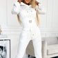 Women's Cinched Waist Hoodie & Pants Set