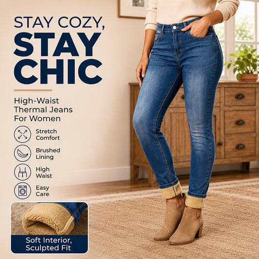 Women's Casual Stretchy High-Waisted Jeans