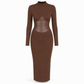 Sculpted Waist, Elegant Curve – Women's Ribbed Bodycon Dress ✨