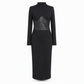 Sculpted Waist, Elegant Curve – Women's Ribbed Bodycon Dress ✨