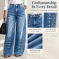 Women's Retro High-Waist Wide-Leg Jeans