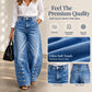 Women's Retro High-Waist Wide-Leg Jeans