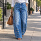 Women's Retro High-Waist Wide-Leg Jeans