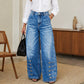 Women's Retro High-Waist Wide-Leg Jeans