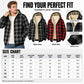 Men's Plaid Plush-Lined Zip-Up Hooded Jacket