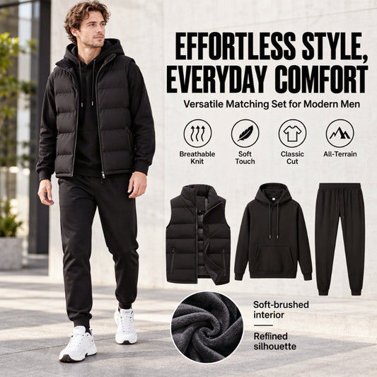 Men's Winter Casual Warm 3-Piece Set
