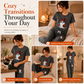 Womens Halloween Cartoon Pajama Set 3 Piece Loungewear with Short Sleeve Top Pants and Shorts